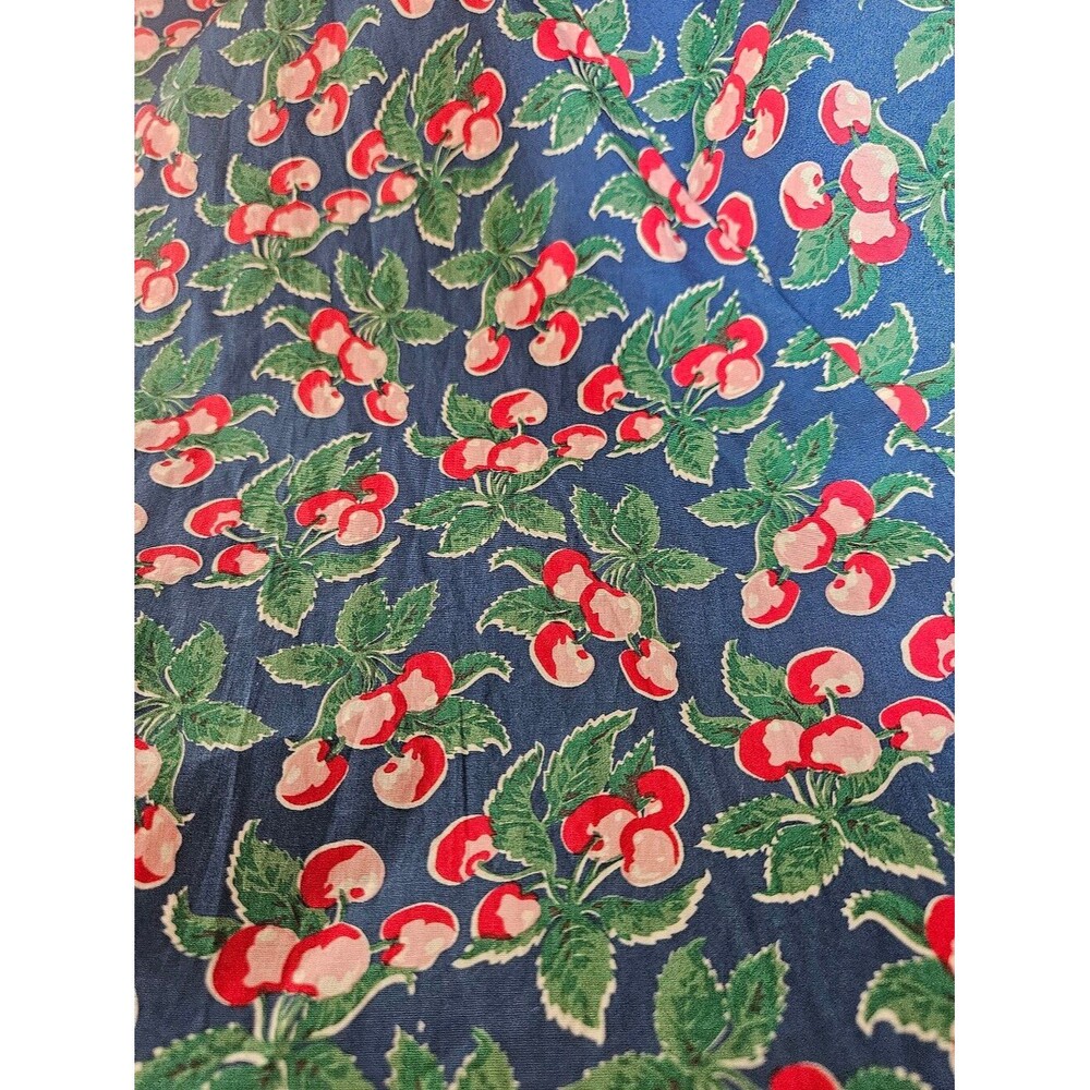 Emmy Design Sweden The Goodness Gracious Cherry Print Dress Vintage Style US 12 - Picture 12 of 12